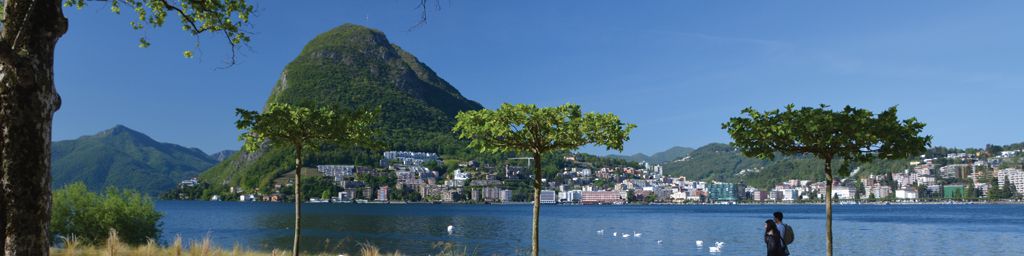 lago di Lugano dal Parco Ciani